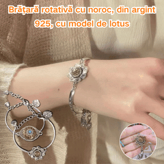🔥【🔥Artículo de gran venta-1 pieza 24 euros】Pulsera de loto giratoria con mantra de seis caracteres de la suerte 2025