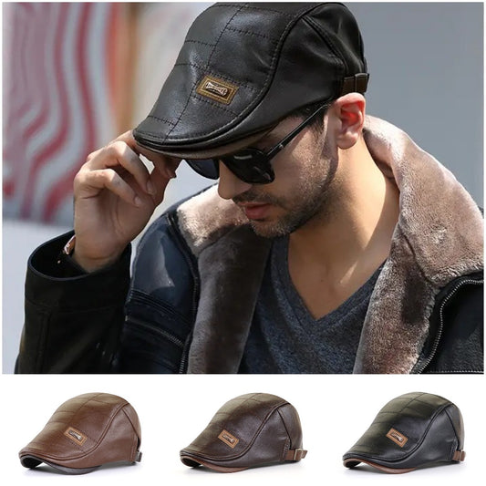 🔥🔥Artículo de gran venta,【1 pieza 28 euros】Beretă vintage din piele premium