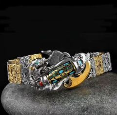 【🔥Artículo de gran venta】Nueve ojos Dzi Pulsera de cuentas Pulsera Pixiu