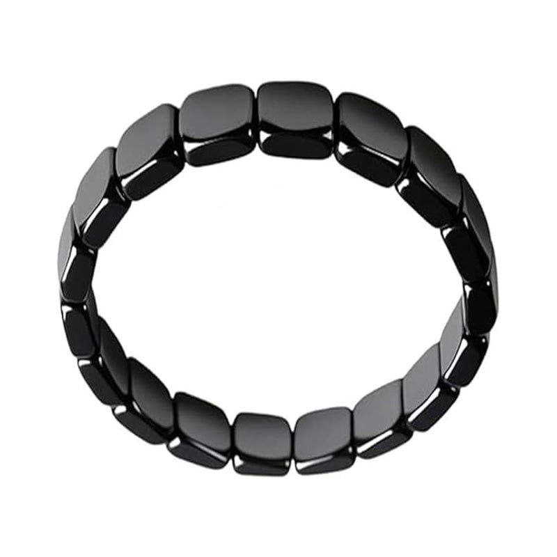 【Artículo de gran venta】🔥Pulsera de energía de hematita y ónix negro｜Recupera tu fuerza y confianza masculina