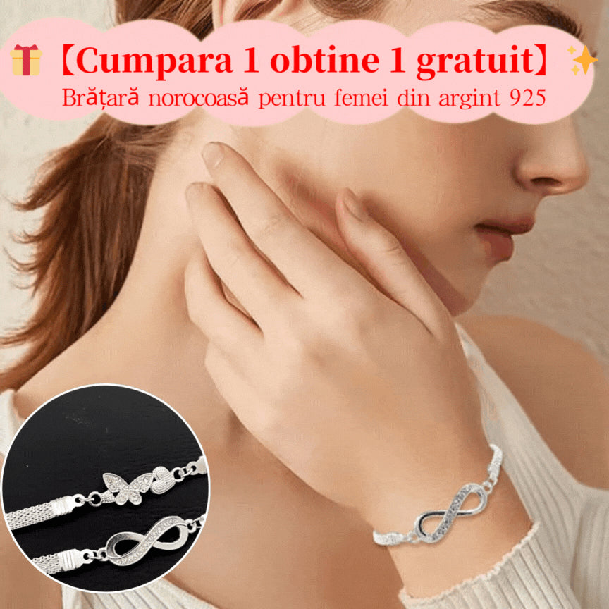 【🔥Artículo de gran venta-Compra uno y llévate otro gratis】2 pulseras de plata，26€， ✨Pulsera de la suerte de plata 925 para mujer