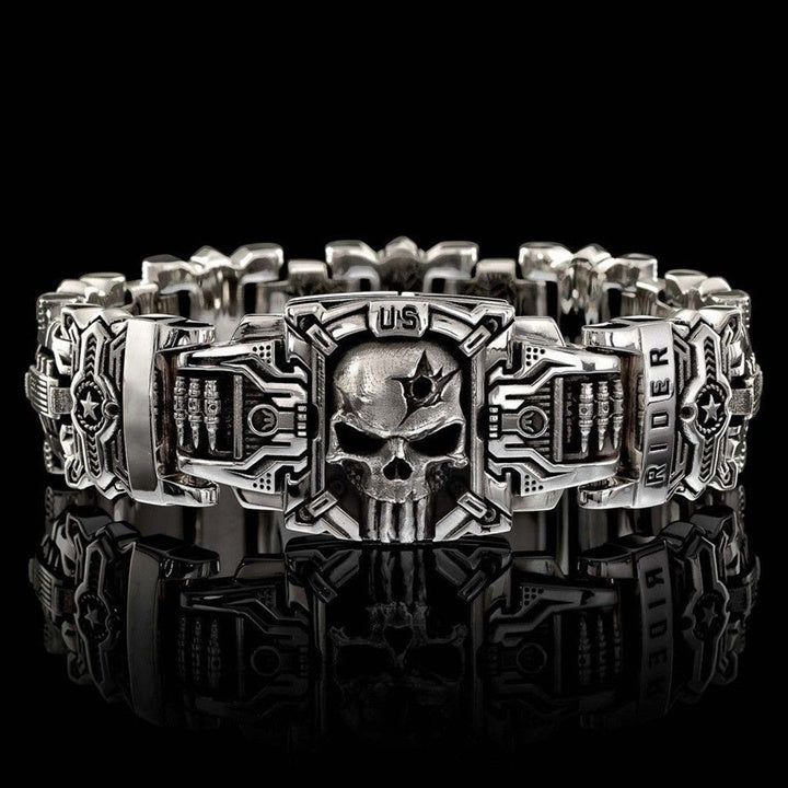 🔥🔥【🔥Artículo de gran venta】✨ Pulsera de moda retro para hombre 2025, estilo calavera personalizado, moderna y versátil