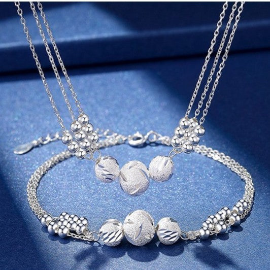 🔥【50%OFF！】🔥✨Collar ligero y lujoso + pulsera de cuentas de la suerte