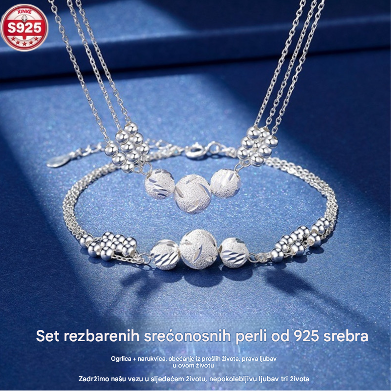 🔥【50%OFF！】🔥✨Collar ligero y lujoso + pulsera de cuentas de la suerte